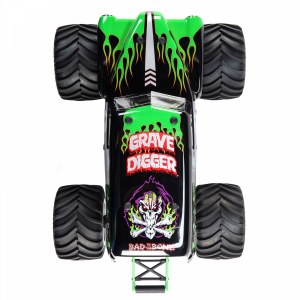 Радиоуправляемая машина Losi 1/10 LMT 4WD Solid Axle Monster Truck RTR, Grave Digger (зелёный) LOS04021T1