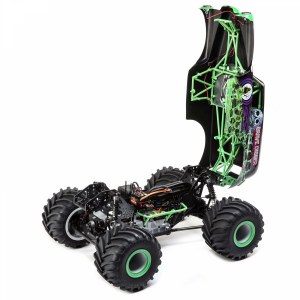 Радиоуправляемая машина Losi 1/10 LMT 4WD Solid Axle Monster Truck RTR, Grave Digger (зелёный) LOS04021T1