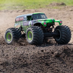 Радиоуправляемая машина Losi 1/10 LMT 4WD Solid Axle Monster Truck RTR, Grave Digger (зелёный) LOS04021T1