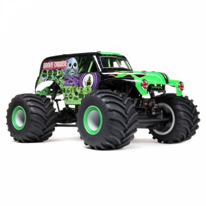 Радиоуправляемая машина Losi 1/10 LMT 4WD Solid Axle Monster Truck RTR, Grave Digger (зелёный) LOS04021T1