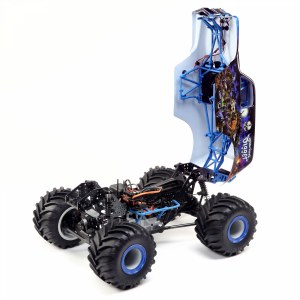 Радиоуправляемый внедорожник Losi 1/10 LMT 4WD Solid Axle Monster Truck RTR, Son-uva Digger LOS04021T2