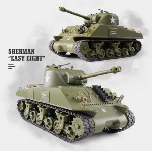Танковый бой Heng Long Sherman vs Pershing M26 1/30 HL3841-10