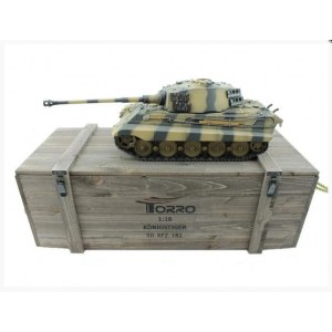 Радиоуправляемый танк Torro King Tiger, башня Henschel (Metal Edition) 1/16, ИК-пушка V3.0 2.4G RTR TR1110000612-3.0