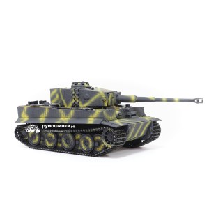 Радиоуправляемый танк Taigen 1/16 Tiger 1 (Германия, поздняя версия) (для ИК боя) V3 2.4G RTR окраска Тики TG3818-1DT-BTR-IR3.0