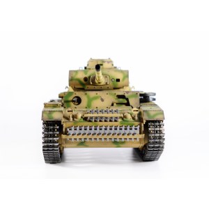 Радиоуправляемый танк Taigen 1/16 Panzerkampfwagen III (Германия) дым, свет (для ИК боя) V3 2.4G RTR камуфляж TG3848-BC-IR3.0