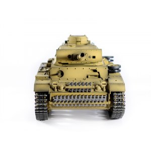 Радиоуправляемый танк Taigen 1/16 Panzerkampfwagen III (Германия) дым, свет V3 2.4G RTR пустыня TG3848-BD3.0