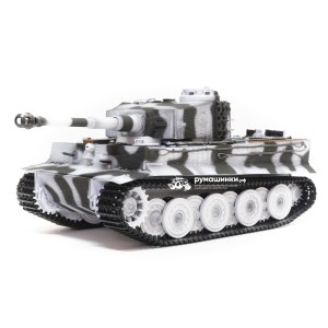 Радиоуправляемая модель Taigen 1/16 Tiger 1 (Германия, поздняя версия) (для ИК боя) V3 2.4G RTR зимний камуфляж TG3818-BS-IR3.0