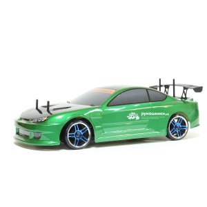 Радиоуправляемая модель для дрифта HSP Flying Fish 1 - 1:10 4WD Кузов Nissan Silvia 94123/12363 GREEN