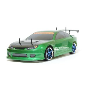 Радиоуправляемая модель для дрифта HSP Flying Fish 1 - 1:10 4WD Кузов Nissan Silvia 94123/12363 GREEN