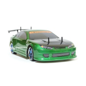 Радиоуправляемая модель для дрифта HSP Flying Fish 1 - 1:10 4WD Кузов Nissan Silvia 94123/12363 GREEN