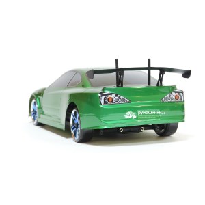 Радиоуправляемая модель для дрифта HSP Flying Fish 1 - 1:10 4WD Кузов Nissan Silvia 94123/12363 GREEN