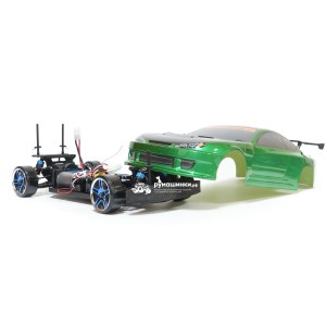 Радиоуправляемая модель для дрифта HSP Flying Fish 1 - 1:10 4WD Кузов Nissan Silvia 94123/12363 GREEN