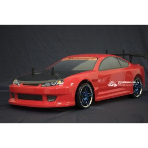 Радиоуправляемая модель для дрифта HSP Flying Fish 1 - 1:10 4WD Кузов Nissan Silvia 94123/12363 RED 