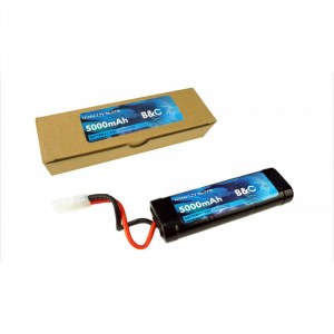 Аккумулятор Ni-Mh B&C 5000mAh, 7,2V, (Разъем Tamiya) B&C-5000-7.2V-S