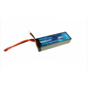 Аккумулятор LiPo B&C - 7.4v 8000мАч 50C (2S, Hardcase, разъём T-Plug) B&C-8000-2S-50-H