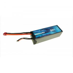 Аккумулятор LiPo B&C - 11.1v 5000mAh 50C (3S, Hardcase, разъём T-Plug) B&C-5000-3S-50-H-T