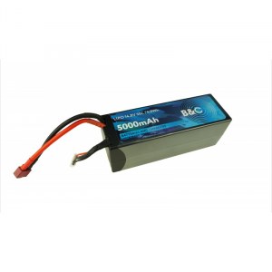 Аккумулятор LiPo B&C - 14.8v 5000mAh 50C (4S, Hardcase, разъём T-Plug) B&C-5000-4S-50-H