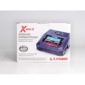 Универсальное зарядное устройство G.T.Power X4MINI 200 W Dual Power 19-26/220В, 10Aх4 GTP-X4MINI200