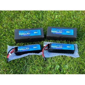 Аккумулятор B&C LIPO 9500 MAH 14.8V (4s) 100C, TRX, Soft case (для Traxxas 1/5) B&C-9500-4S-100-S