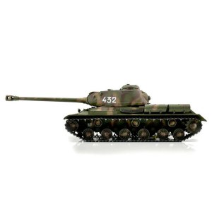 Радиоуправляемый танк Taigen ИС-2 модель 1944 СССР 1:16 (лесной камуфляж, звук, дым V3) - AS3928-B-CAMO