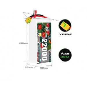 Аккумулятор Li-po Gaoneng GNB 22000mah 6S1P 22.2V 40C 65x90x216mm