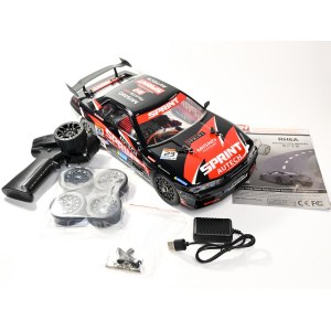 Радиоуправляемая машина для дрифта Remo Hobby RACING & DRIFT (черно-красная) 4WD 2.4G 1/14 RTR RH1411-NB