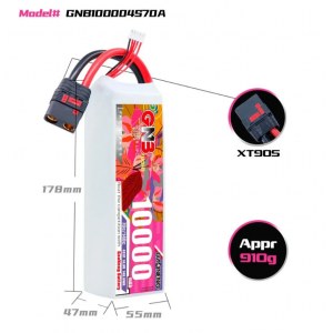 Аккумулятор Li-po Gaoneng GNB 10000mah 4S1P 14.8V 70C 47x55x178mm GNB100004S70A