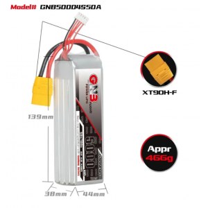 Аккумулятор Li-po Gaoneng GNB 5000mah 4S1P 14.8V 50C 38x44x139mm GNB50004S50A