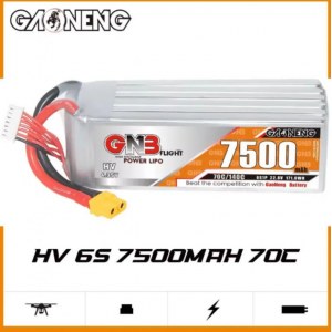 Аккумулятор Li-po Gaoneng GNB 7500mah 6S1P 22.8V HV 70C 60x44x141mm XT60 GNB75006S70AHV