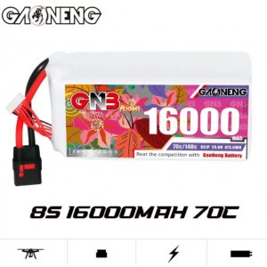 Аккумулятор Li-po Gaoneng GNB 16000mah 8S1P 29.6V 70C 91x80x187mm GNB160008S70A