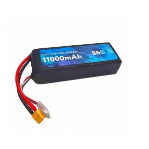Аккумулятор Li-po B&C 11000 MAH 14.8V (4s) 90С, XT60, Soft case B&C-11000-4S-90-S-XT60