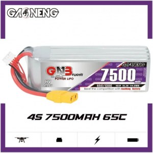 Аккумулятор Li-po Gaoneng GNB 7500mah 4S1P 15.2V HV 65C 40x44x141mm GNB75004S65AHV