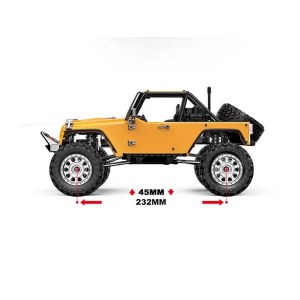 MJX Hyper Go H12Y+ (желтый) FOC Brushless 4WD 2.4G LED 1/12 RTR