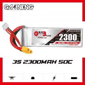Аккумулятор Li-po Gaoneng GNB 2300mah 3S1P 11.1V 50C 25x34x107mm GNB23003S50A-XT60