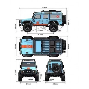 Радиоуправляемый внедорожник MJX H8H DC V5 2026 All-Rock Brushless 1:8 MJX-H8H-DC