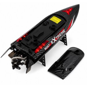 Радиоуправляемый катер Black Extreme 48 см, 55 км/ч Brushless — HJ816PRO-CARBON-BLACK