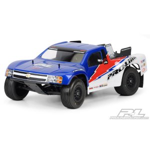 Кузов шорткорс 1/10 - Chevy® Silveradoa 1500 Pro-2 Clear Body for Slash®, Slash® 4X4, SC10, Ultima SC and Blitz