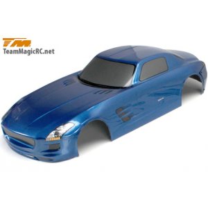 Кузов туринг/дрифт 1/10 с аксессуарами (SLS 190mm Dark Blue) окрашен/ с отражателями