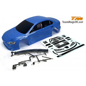 Кузов туринг/дрифт 1/10 с аксессуарами (190mm EVX Blue) окрашен/ с отражателями