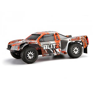 Кузов шорт 1/10 - SKORPION (BLACK/ORANGE/SILVER) окрашен