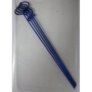 Клипсы кузовные для 1/10 длинные METALLIC BLUE (4шт)