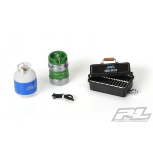 Набор мастшабных аксессуаров #9 (Portable Gas Grill, Propane Bottle, Keg, Drink Cans, Gas Line)