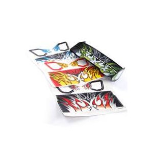 Наклейки на антикрыло - Medium Downforce Wing Decal - Red/Black