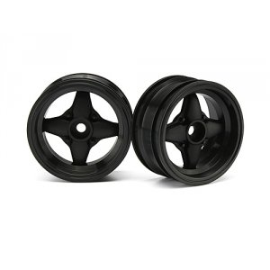 Диски 1/10 мини - MX60 4 SPOKE BLACK (вынос 3mm/ 2шт)