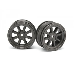 Диски 1/10 мини - MX60 8 SPOKE (GUNMETAL/ вынос 0mm) 2шт