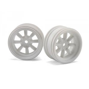 Диски 1/10 мини - MX60 8 SPOKE WHITE (вынос 3mm/ 2шт)