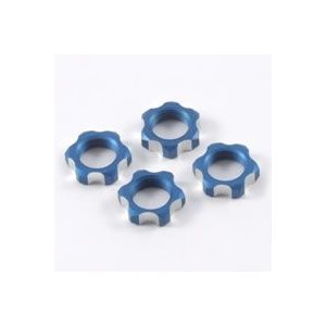 Гайки колес 1/8 - V2 Wheels Nuts 1.25mm Thread - Blue (4шт)