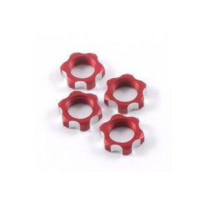 Гайки колес 1/8 - V2 Wheels Nuts 1.25mm Thread - Red (4шт)