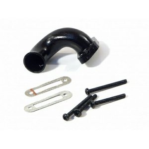 Патрубок выхлопной трубы 1/10 (боковой выход) BLACK/NITRO 3