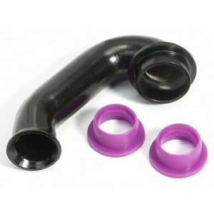 Патрубок выхлопной трубы 1/10 (R EXHAUST ENGINE/U SHAPE/SHORT/BLK)